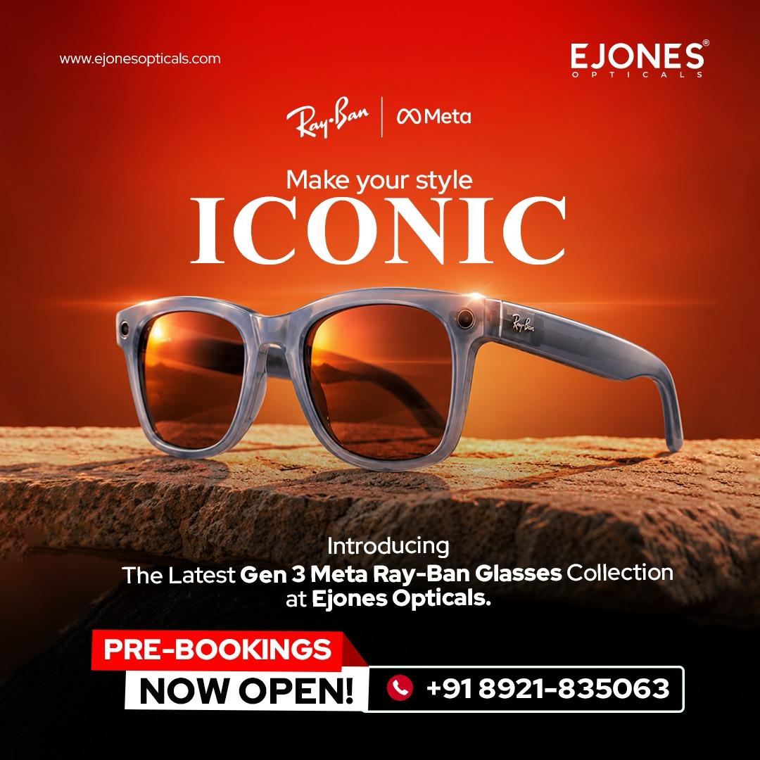 Ray-Ban Meta Gen 3 smart glasses — pre-bookings now open at Ejones Opticals
